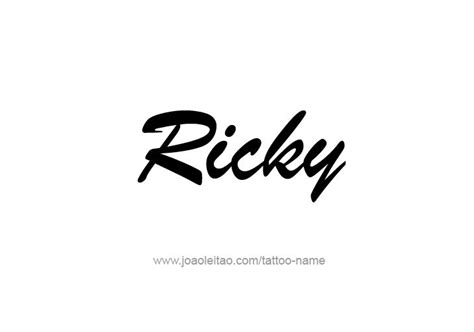 31 Ricky Name Tattoo Design Styles